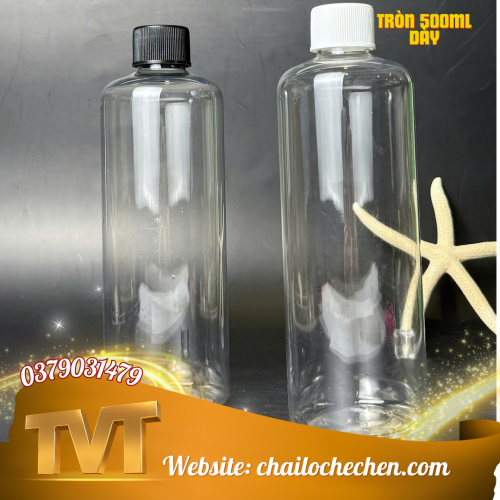 Chai Tròn 500ml Dày